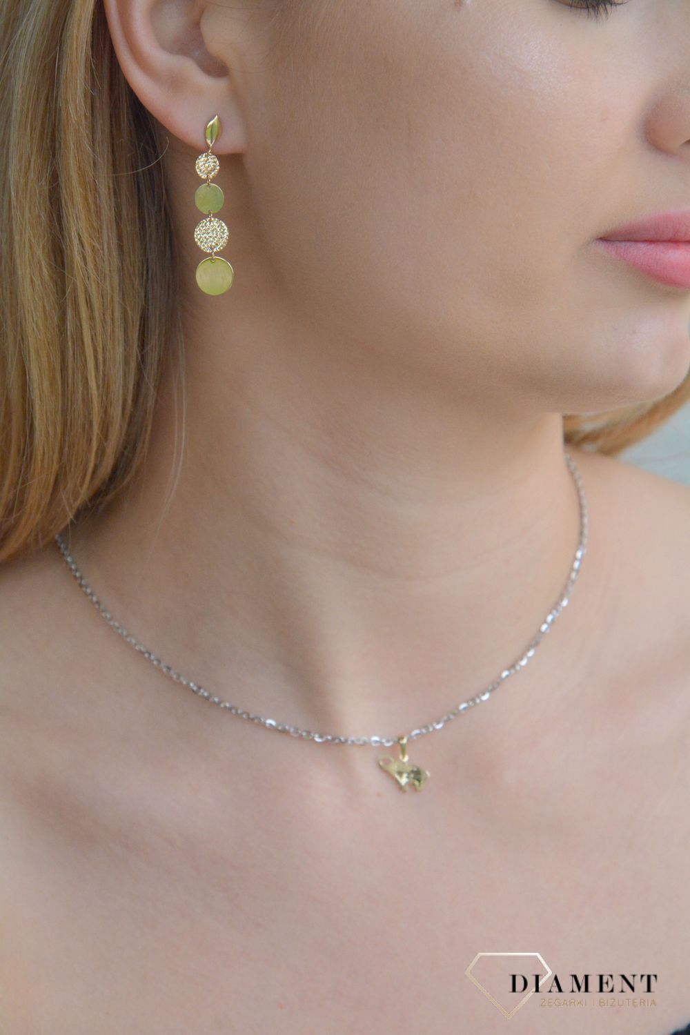 Złota zawieszka 585 słonik na szczęście T23-P-0218-33-LZ. Złota zawieszka damska. Złoty wisiorek do łańcuszka. Zawieszka Złota słonik na szczęście. Złota zawieszka na szczęście na prezent..jpg