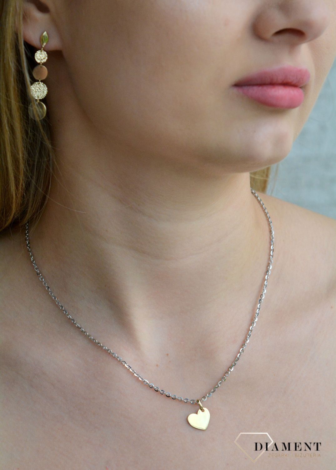 Złota zawieszka 585 gładka blaszka serce T23-P-ID-8-12MM-9MM. Złota zawieszka damska. Złoty wisiorek do łańcuszka. Zawieszka Złota serduszko. Złota zawieszka płaskie serce na prezent..jpg