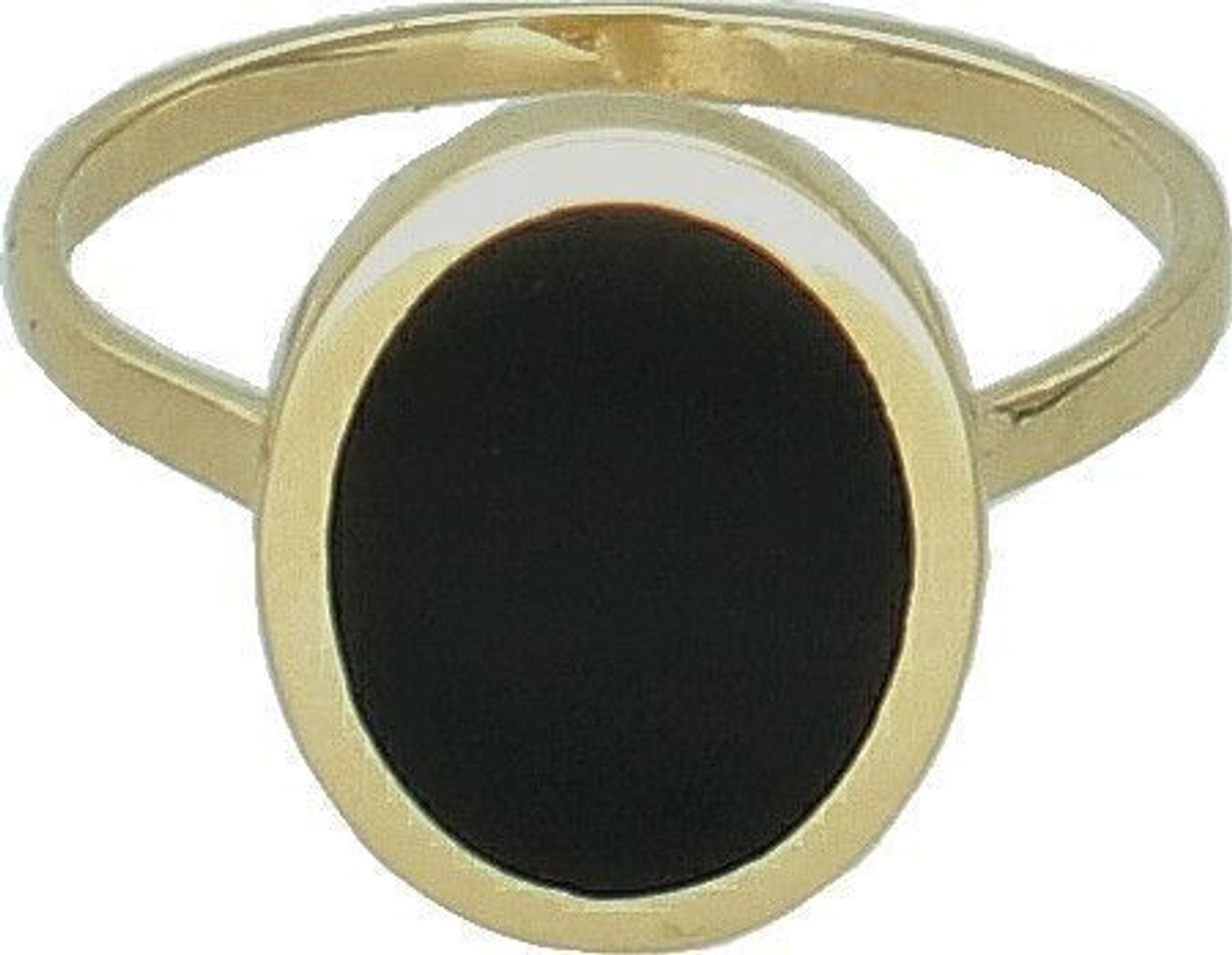 Złoty pierścionek damski 585 z owalnym onyksem T27-R-VR-4-ONXY. Złoty pierścionek damski. Złoty pierścionek z onyksem. Nowoczesny złoty pierścionek dla kobiety. Damski złoty pierścionek na prezent..jpg