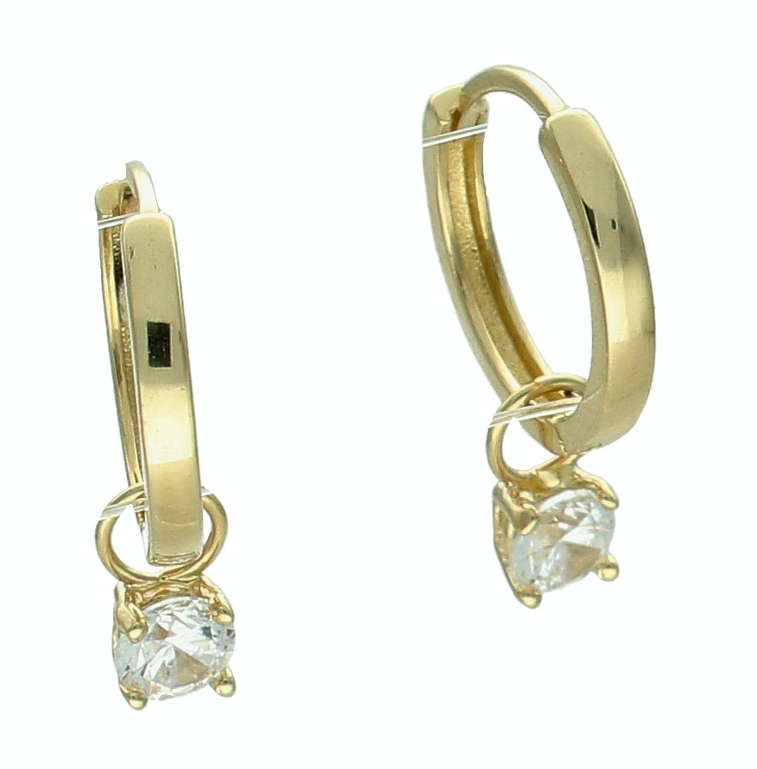 Złote kolczyki damskie 585 kółeczka z cyrkoniami T5-E-HG-149-CZ-DROP-4M. Złote kolczyki damskie. Kolczyki złote kołeczka. Kolczyki złote z zawieszkami. Kolczyki złote z cyrkoniami. Złote kolczyki dla dziewczynki. Kolczyki złote.jpg