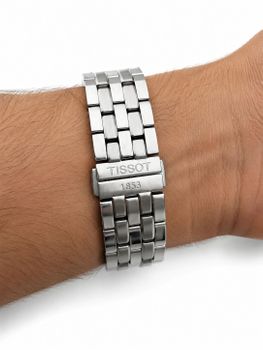 Zegarek męski Tissot T-Classic T-Lord T54.1.486.52. Chronograf, szkło szafirowe, stalowa bransoleta, 10 ATM. Outlet – delikatne rysy, oryginał (1).jpg