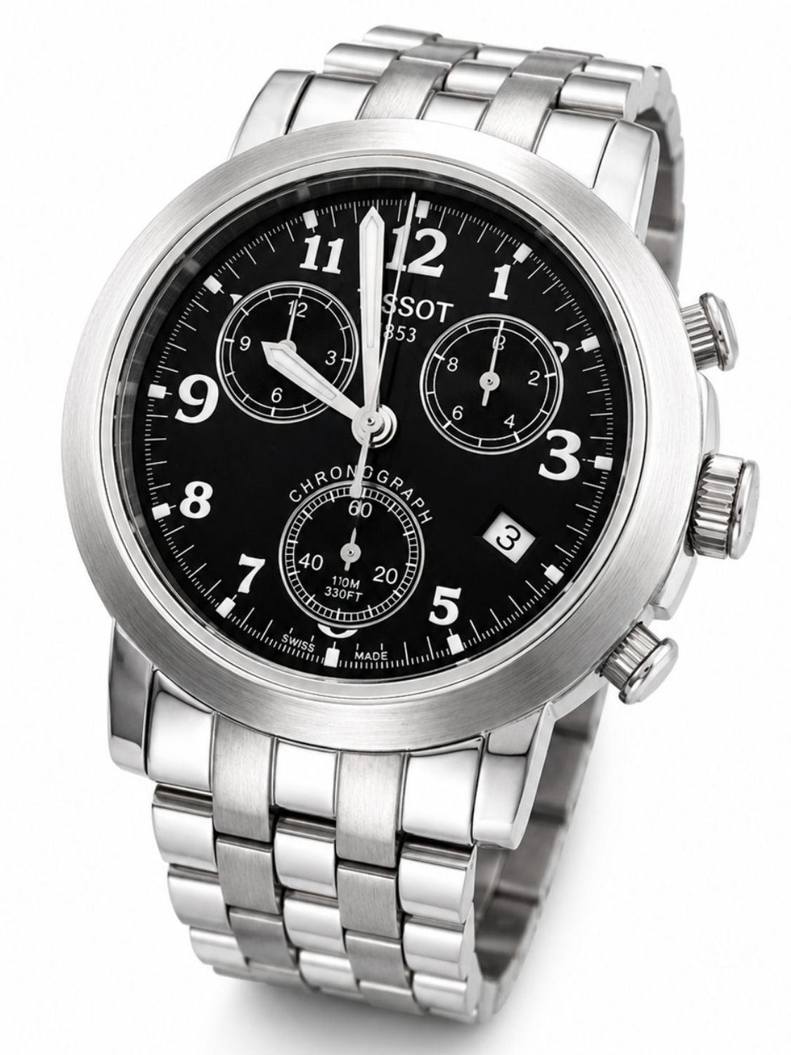 Zegarek męski Tissot T-Classic T-Lord T54.1.486.52. Chronograf, szkło szafirowe, stalowa bransoleta, 10 ATM. Outlet – delikatne rysy, oryginał (4).jpg