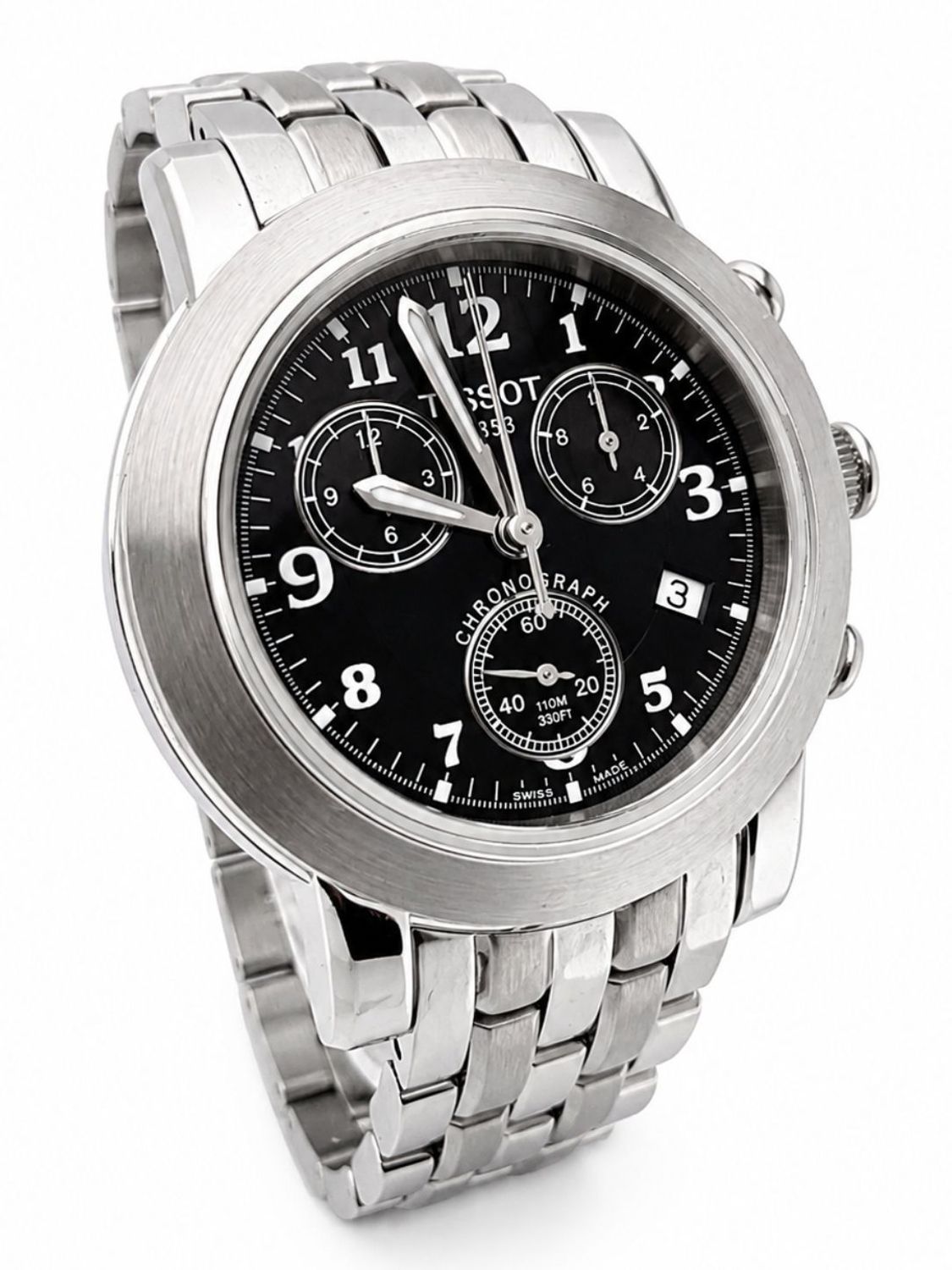 Zegarek męski Tissot T-Classic T-Lord T54.1.486.52. Chronograf, szkło szafirowe, stalowa bransoleta, 10 ATM. Outlet – delikatne rysy, oryginał (4).jpg