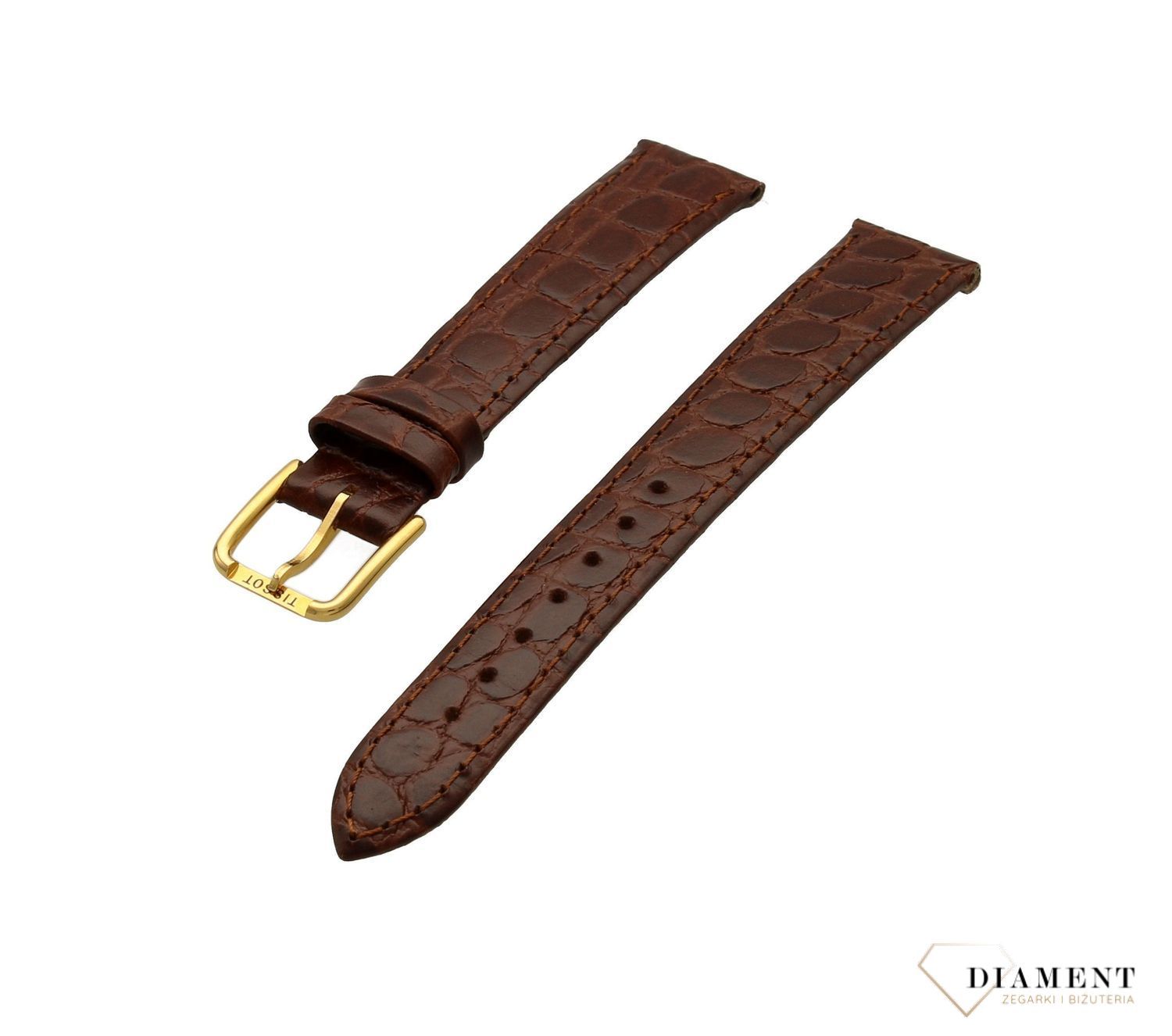 Pasek do zegarka TISSOT T600013059 brązowy 14-12 mm Oryginalny Tissot.jpg