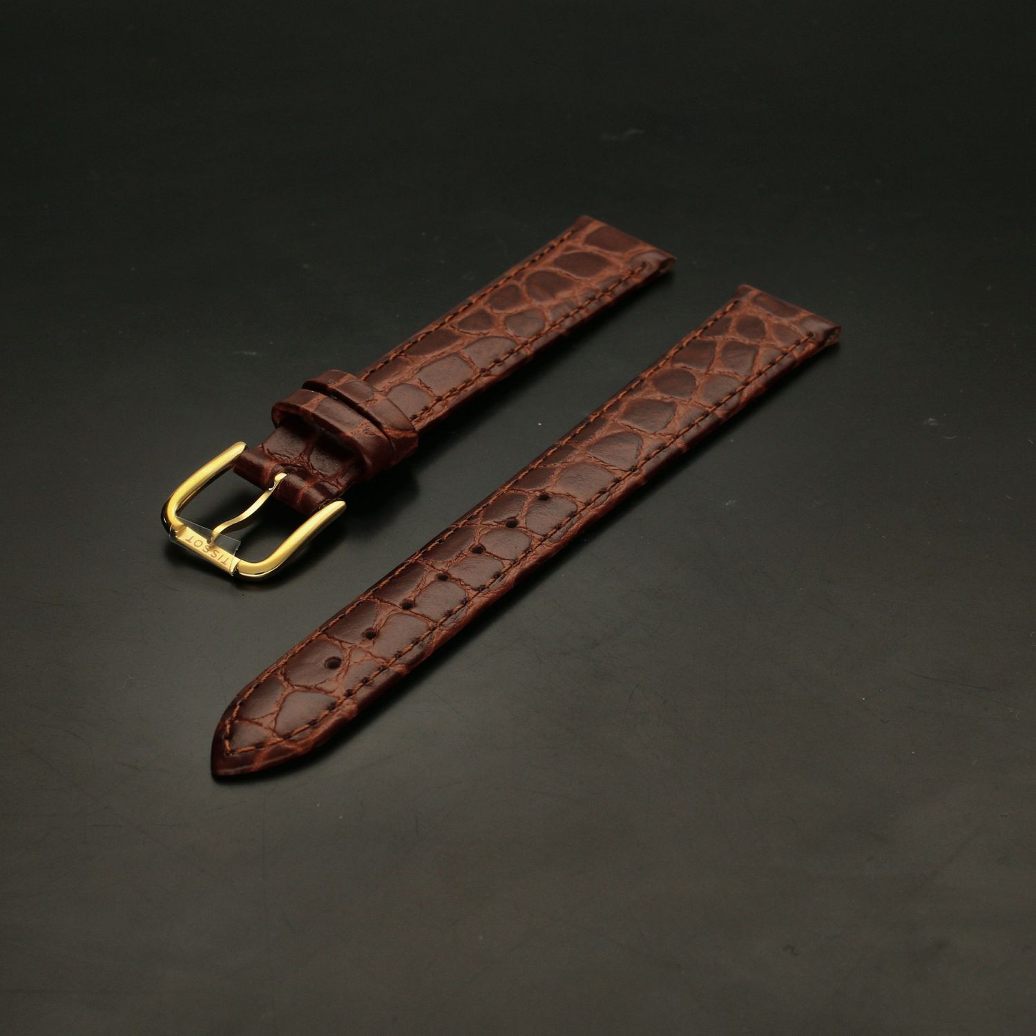 Pasek do zegarka TISSOT T600013059 brązowy 14-12 mm Oryginalny Tissot.jpg