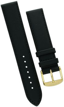 Oryginalny czarny, skórzany pasek do zegarka Tissot T600027541 – seria Classic Dream. Szerokość mocowania 19 mm, złota sprzączka, montaż sprężystymi bolcami. Dostępny u oficjalnych dealerów –1.jpg