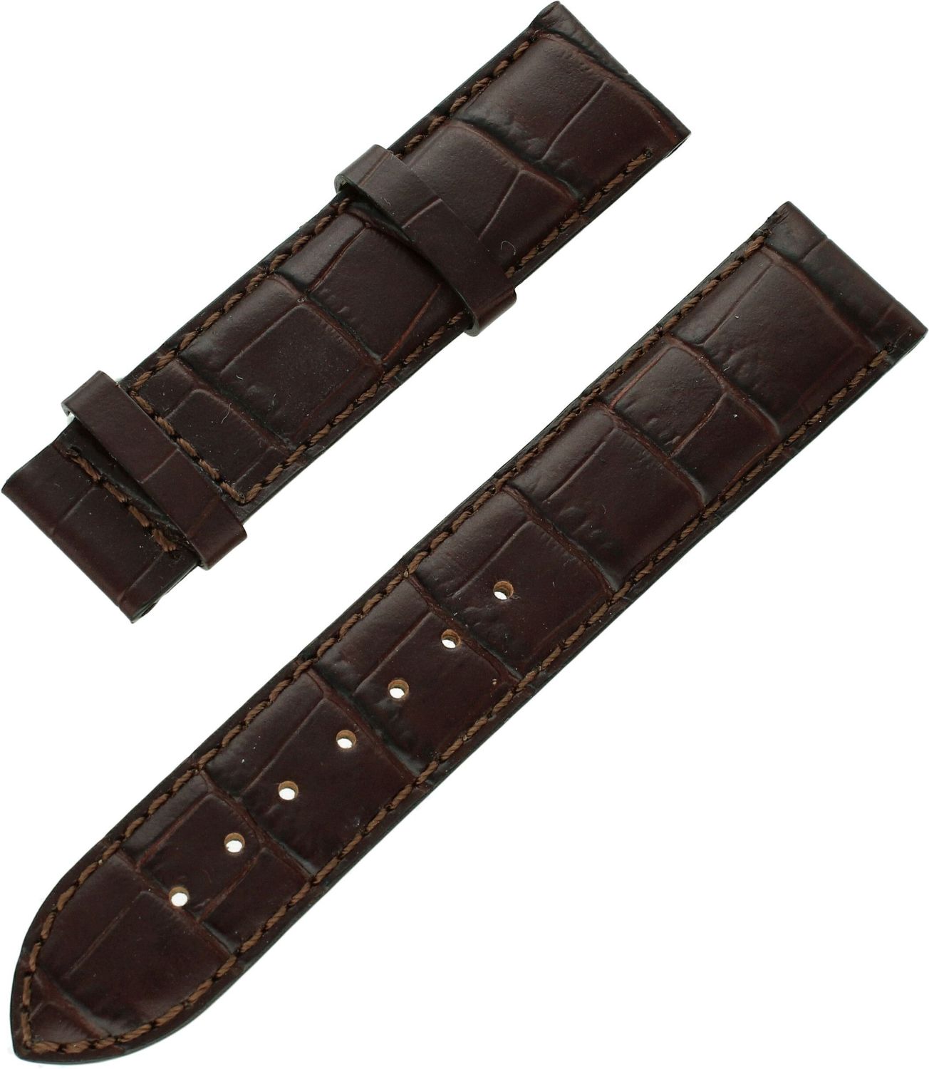 Pasek do zegarka Tissot 19 mm brązowy T610014561. Oryginalny pasek do zegarka Tissot. Pasek skórzany Tissot. Pasek brązowy skórzany do zegarka Tissot..jpg