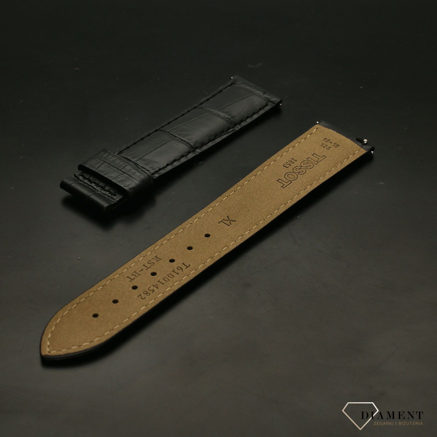 Pasek do zegarka TISSOT T610014582 czarny 19 mm XL.jpg