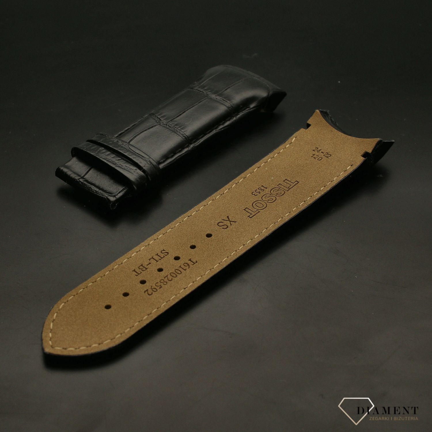 Oryginalny Pasek TISSOT T610028592 czarny XS 24-22mm.jpg