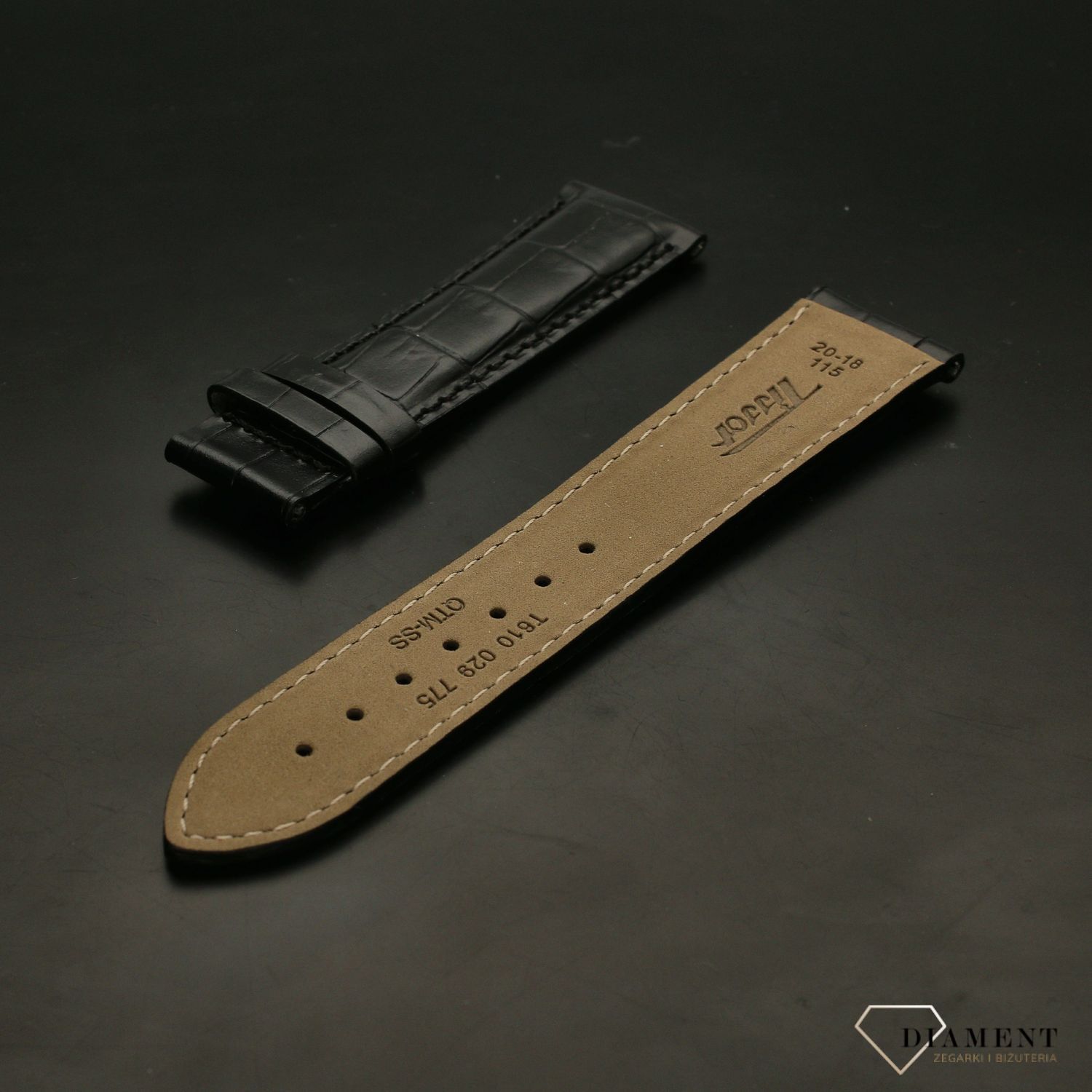 Oryginalny Pasek TISSOT T610029775 czarny 20-18 mm.jpg