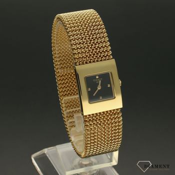 Złoty zegarek damski 18k Gold Tissot Bellflower T73332151 T73.3.321.51 (1).jpg