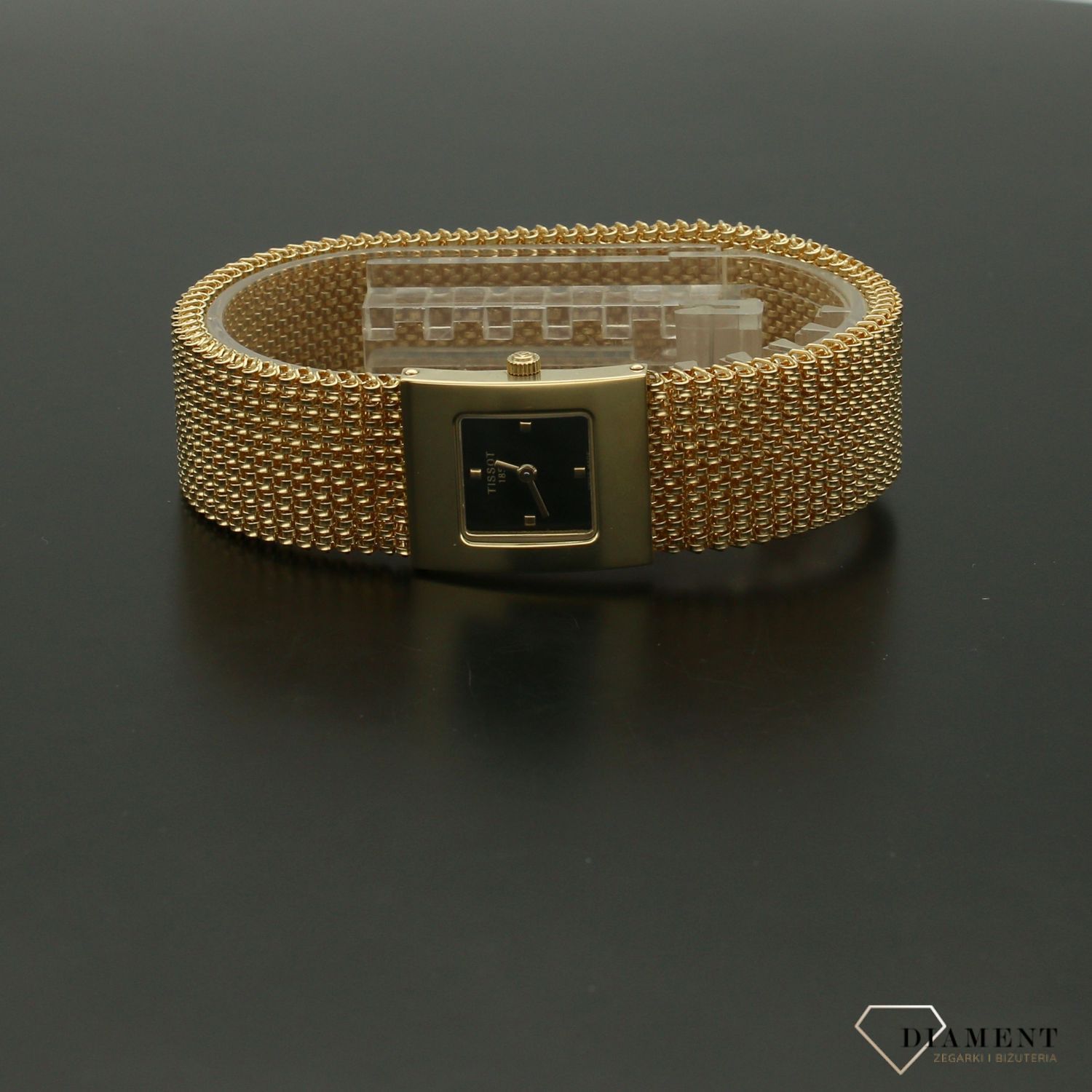 złoty zegarek damski, złoty zegarek kwadratowy dla kobiety tissot-bellflower-t73332151.jpg