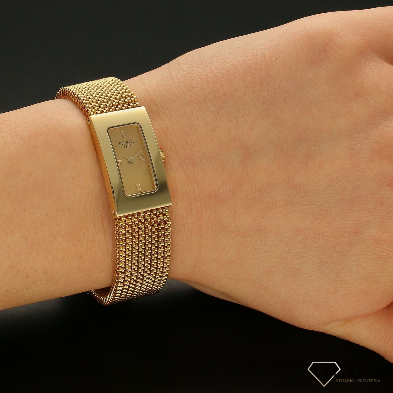 Tissot bellflower lady 18k gold clearance