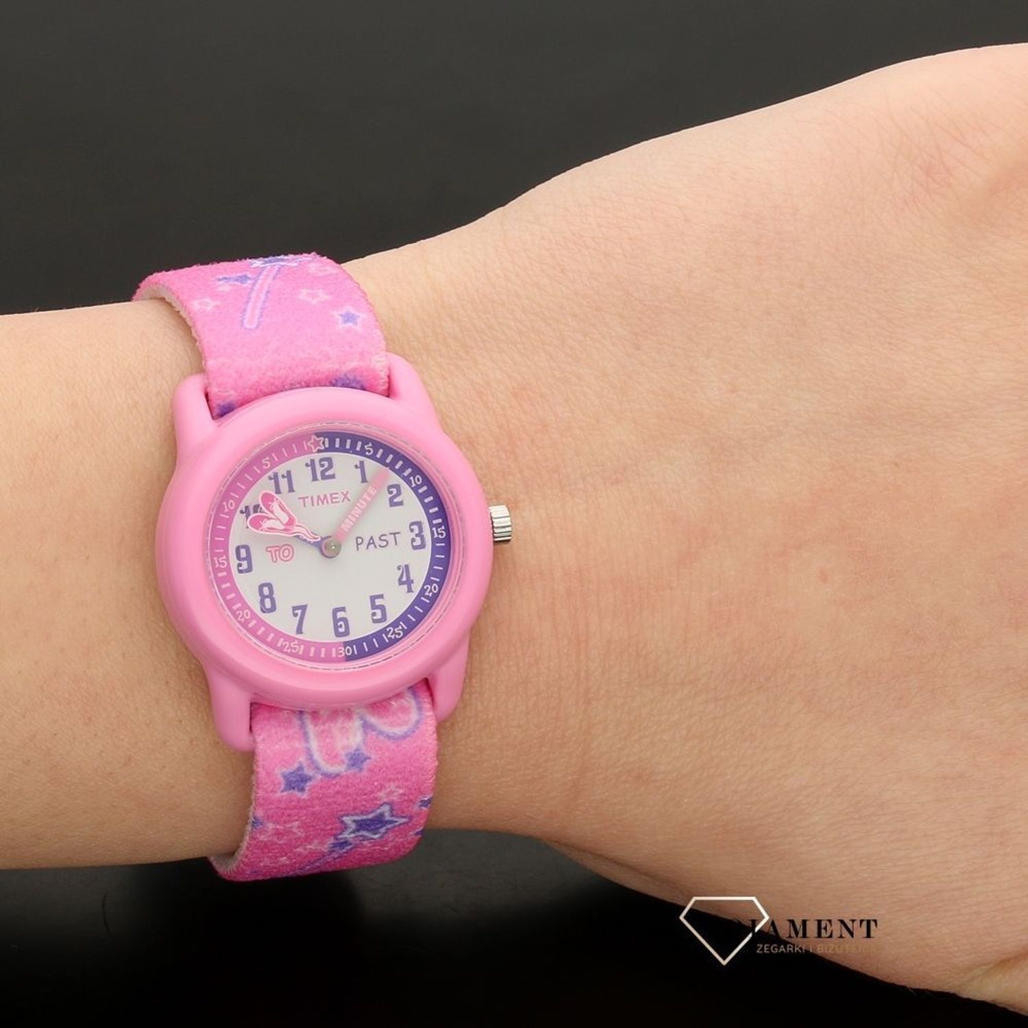 Zegarek dziecięcy Timex Kids Time Teacher Pink Ballerina T7B151.jpg