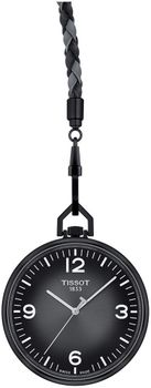 Zegarek kieszonkowy w kolorze czarnym z zawieszką Tissot T-POCKET LEPINE T863.409.99.067.00.jpg