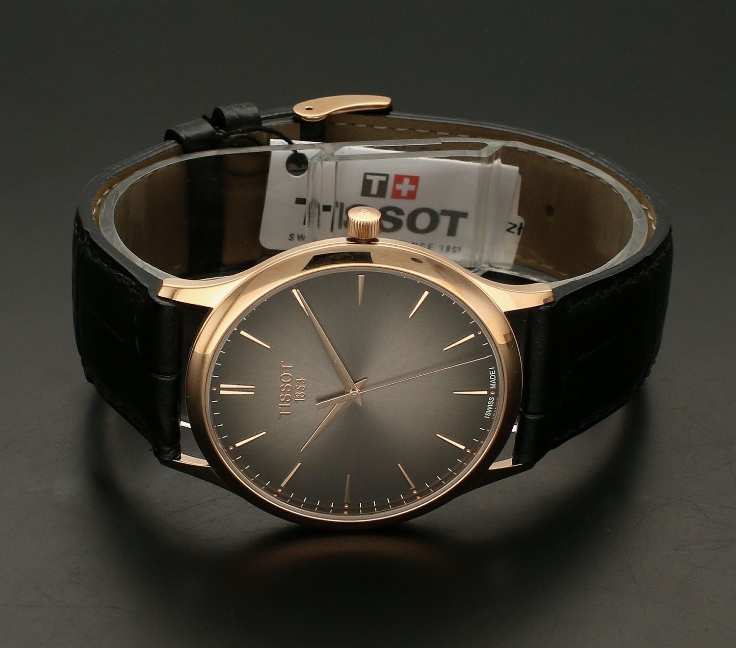 Zegarek męski złoty Tissot Brown and rose gold 18K T926