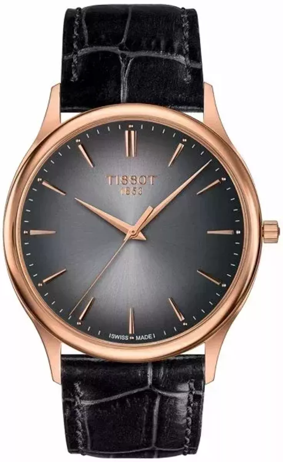 Zegarek złoty męski Tissot EXCELLENCE 18K GOLD T926.410.76.061.00 wyposażony jest w kwarcowy mechanizm, zasilany za pomocą baterii. Posiada bardzo wysoką dokładność mierzenia czasu +- 10 sekund w przeciągu 30 dni..webp