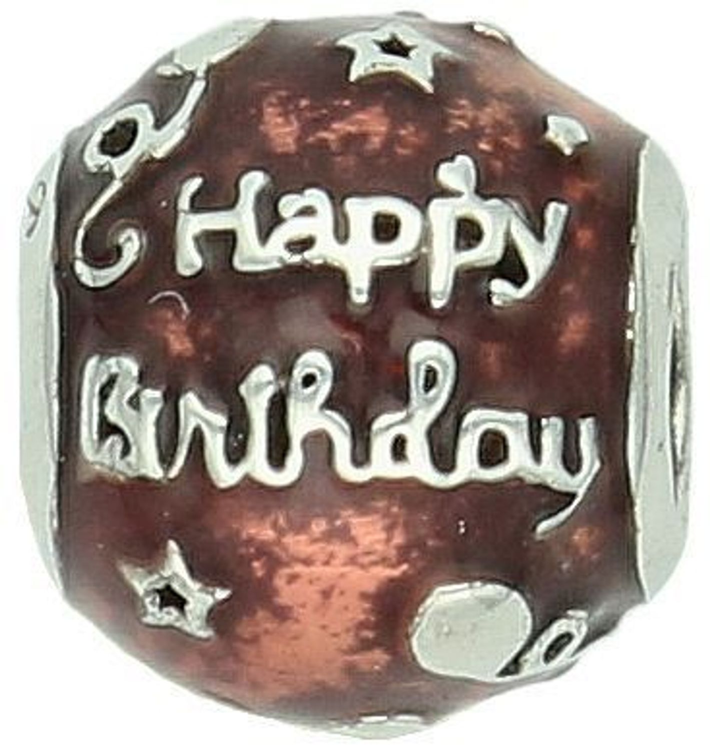 Charms Moments srebrny 925 Happy Birthday to You TBCH000000-074.  Charms urodzinowy z napisem Happy Birthday to You. Zawieszka wykonana została ze srebra próby 925. Charms do bransoletki modułowej..jpg