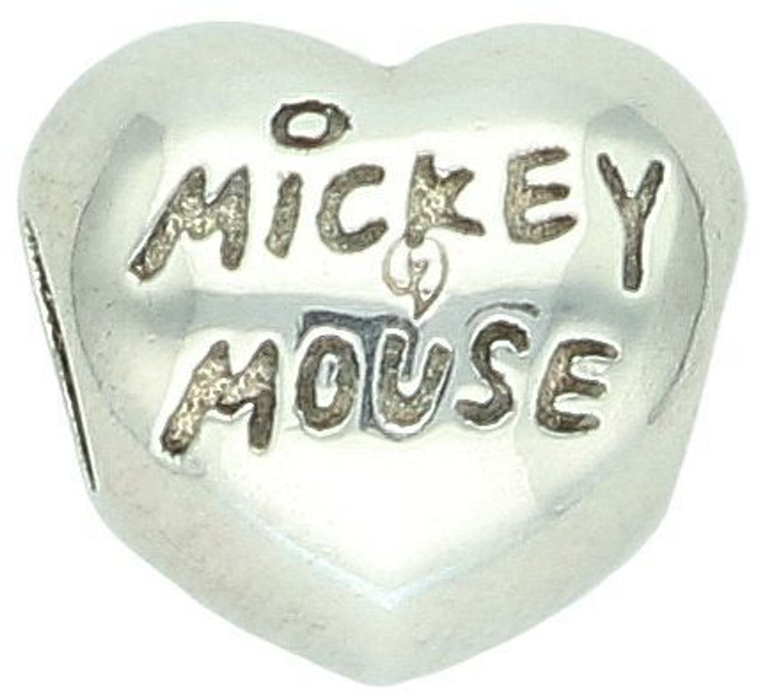 Charms srebrny próba 925 typu pandorka serce z napisem MICKEY MOUSE TBCH000000-091 Zanurz się w świecie Disneya z uroczym charmsem w kształcie serca, który łączy w sobie elegancję srebra1.jpg