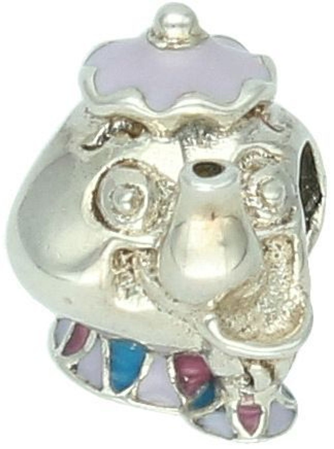 Charms srebrny próba 925, typu pandorka Disney, Piękna i Bestia, zawieszka Pani Imbryk  TBCH000000-106 1.jpg