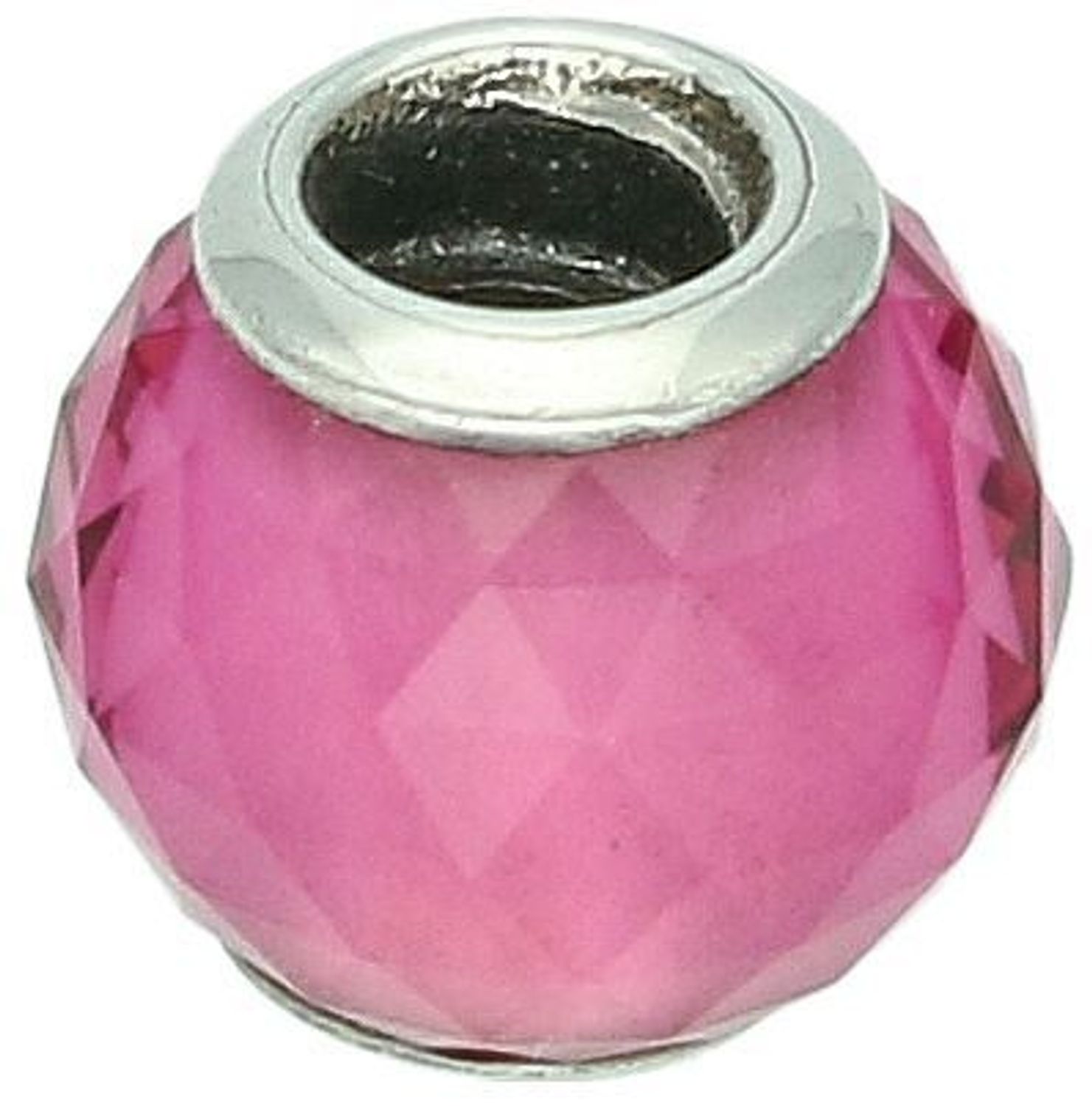 Charms srebrny próba 925 typu PANDORKA różowe szkiełko TBCH000000-126 Dodaj swojej bransoletce blasku i kobiecego uroku dzięki temu wyjątkowemu charmsowi wykonanemu ze srebra próby 925 1.jpg