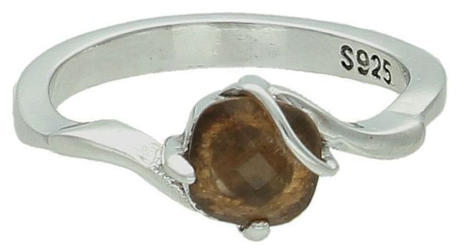 Srebrny pierścionek damski 925 z brązową cyrkonią rozmiar 12 TBP000000-3511.jpg