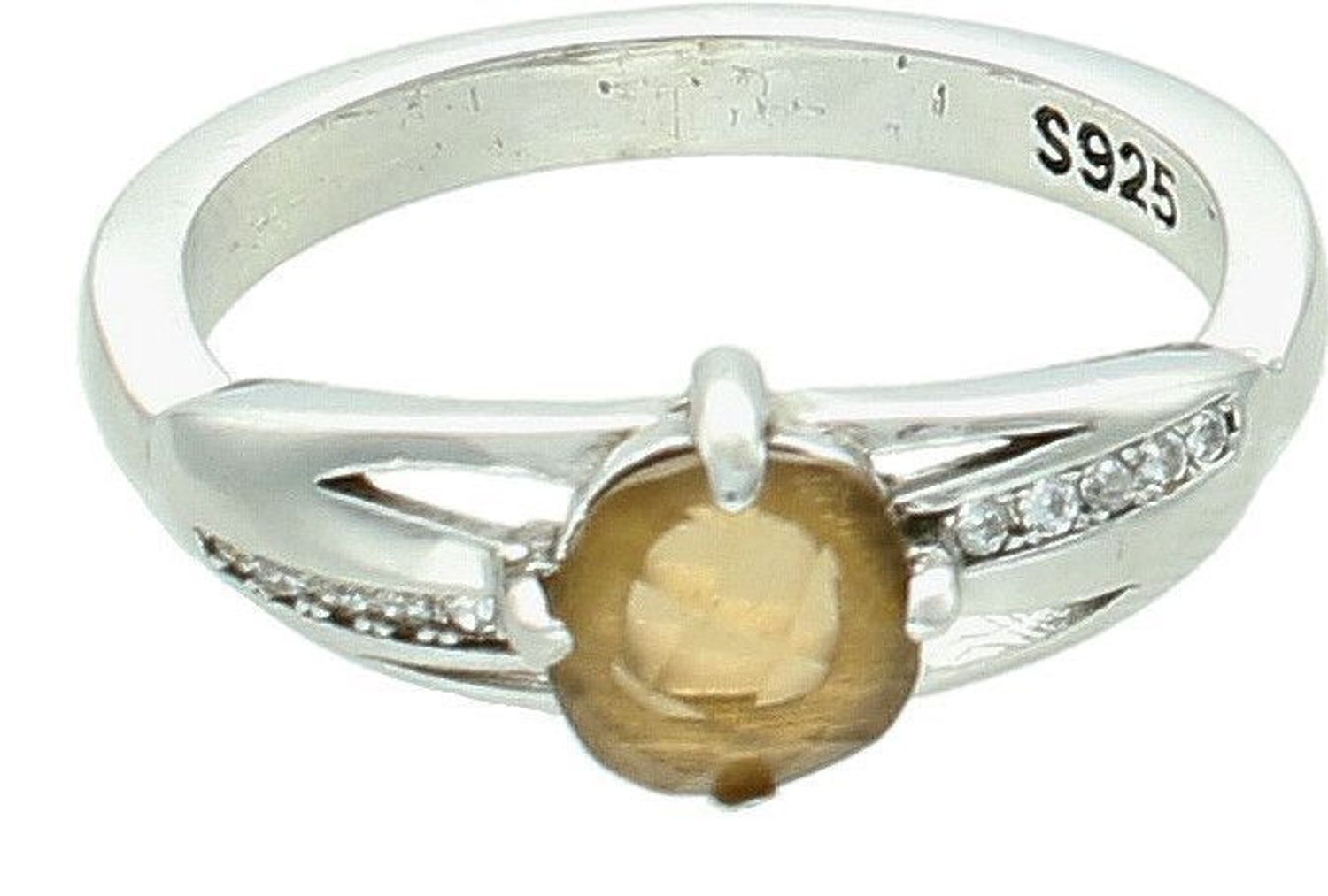 Srebrny pierścionek damski 925 z brązową cyrkonią TBP000000-359. Srebrny pierścionek damski. Pierścionek damski srebrny z cyrkonią. Pierścionek srebrny damski na prezent. (2).jpg