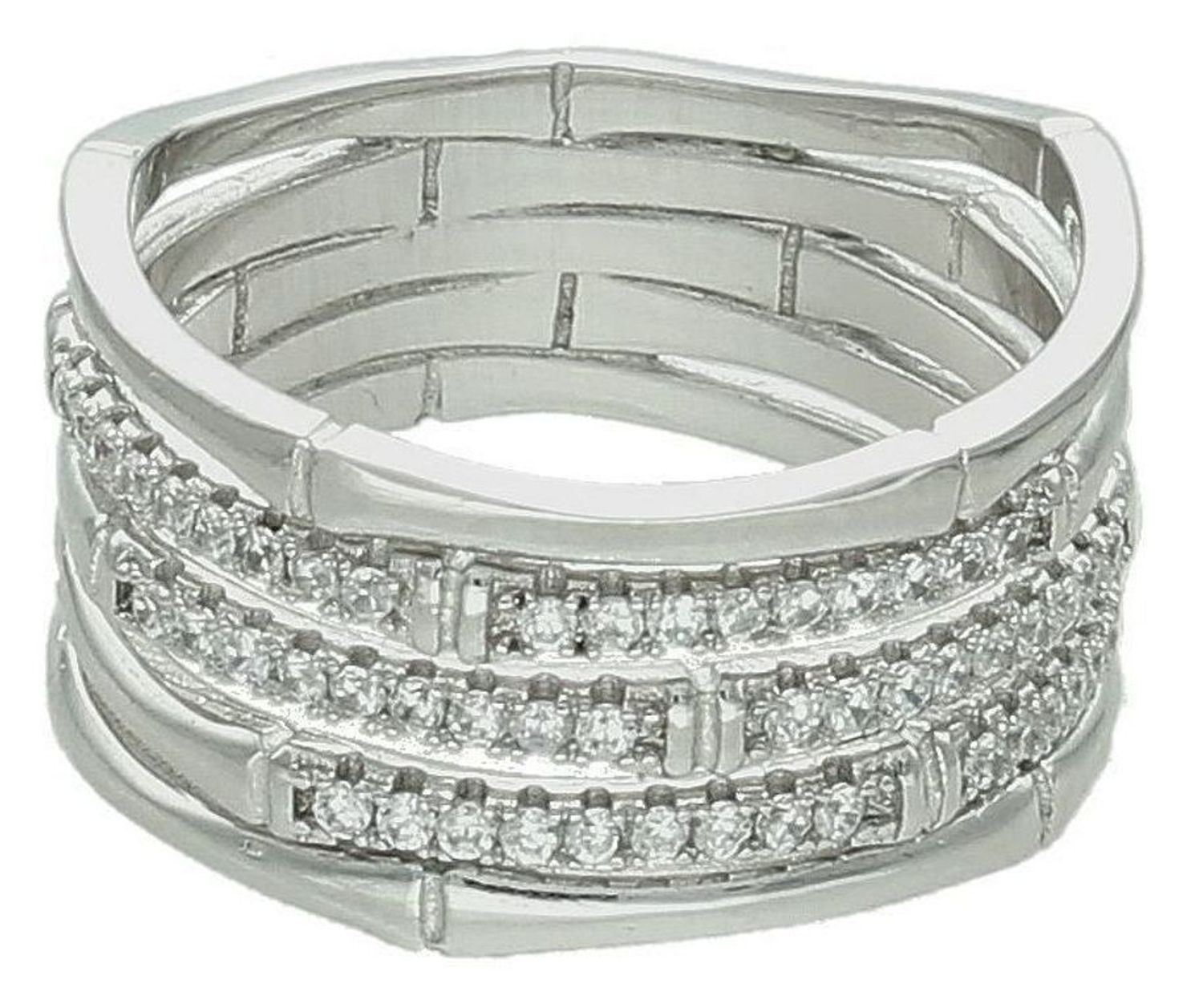 Srebrny pierścionek damski 925 czarna ceramika rozmiar 13.jpg