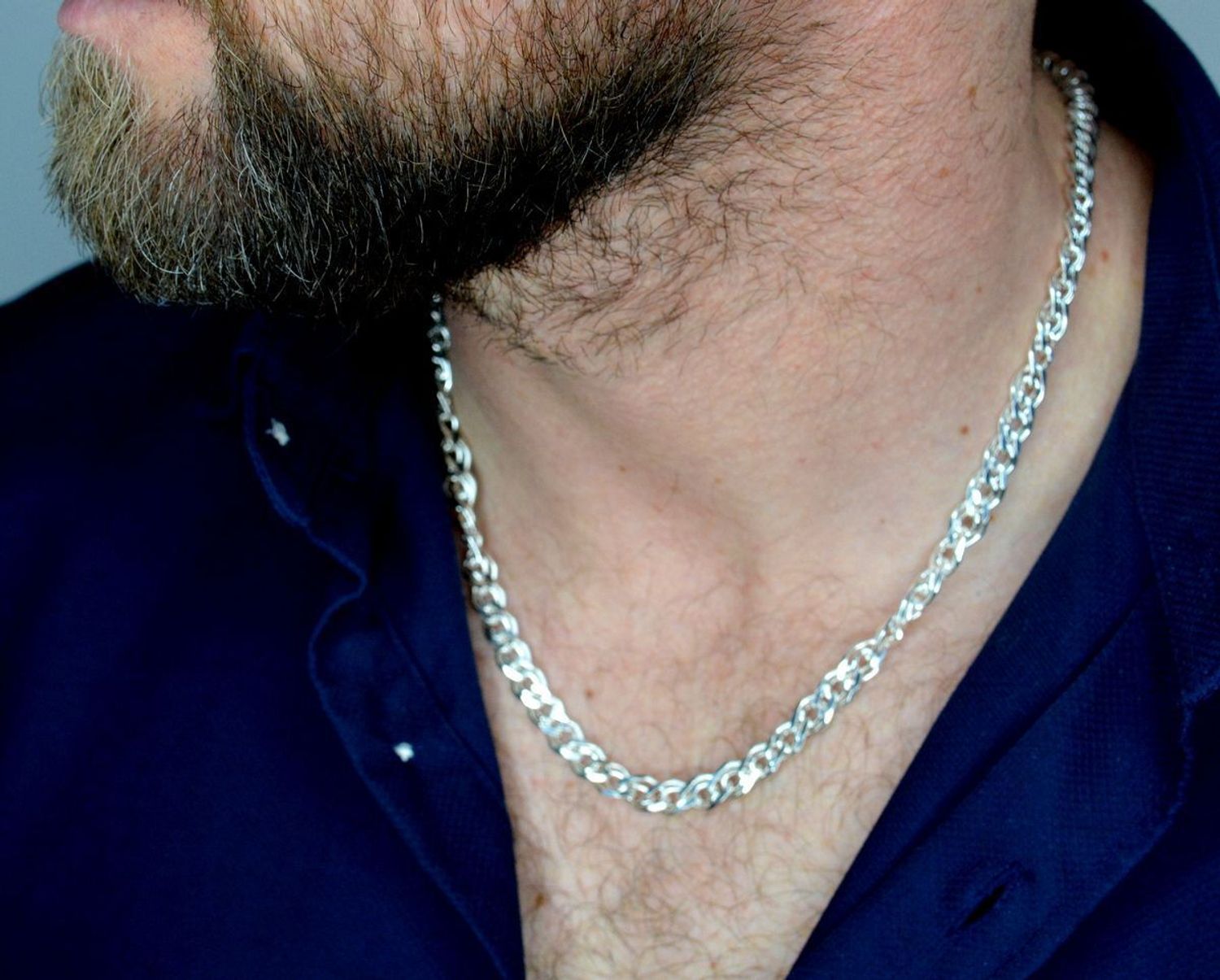 Srebrny łańcuszek męski 925 mona lisa TBŁ000000-198.jpg