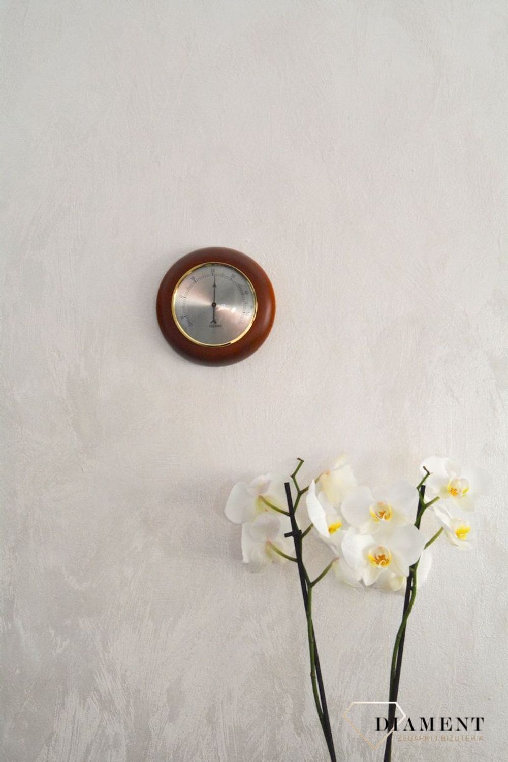 Drewniana stacja pogody Okrągły termometr w obudowie TERMOMETR140-07. Termometr do sauny na podczerwień. Idealny na prezent. Okrągły termometr (4).JPG