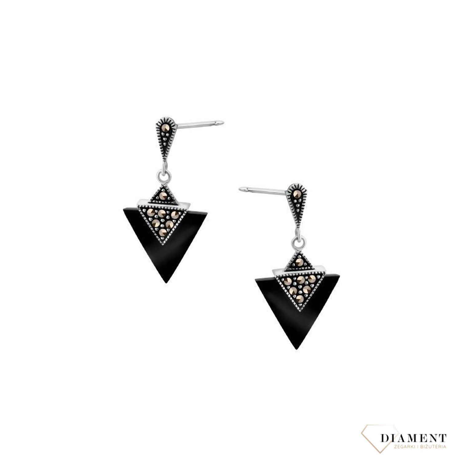 Kolczyki srebrne wiszące zapinane na sztyft. Długość.jpg