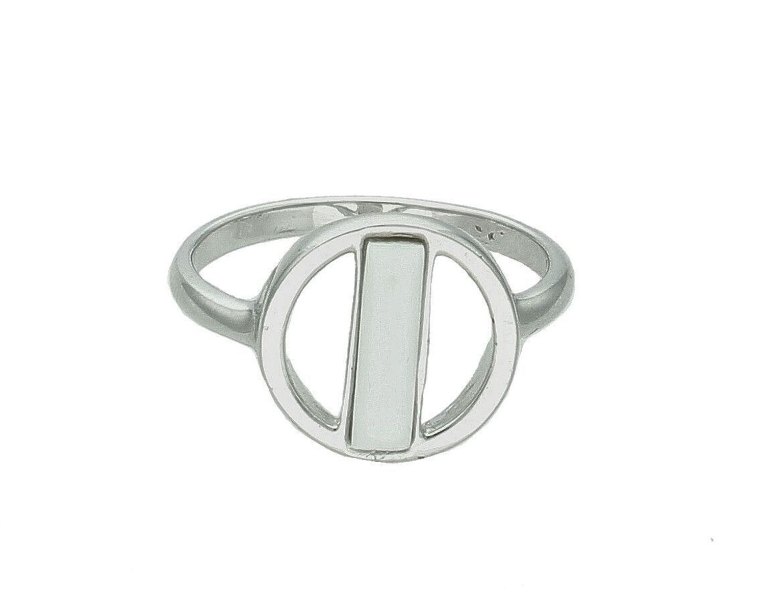 Srebrny pierścionek damski 925 z białą emalią rozmiar 12 TFPK004412. Srebrny pierścionek damski. Pierścionek srebrny damski z emalią. Pierścionek srebrny z białą emalią. Srebrny pierścionek damski na prezent (2).jpg