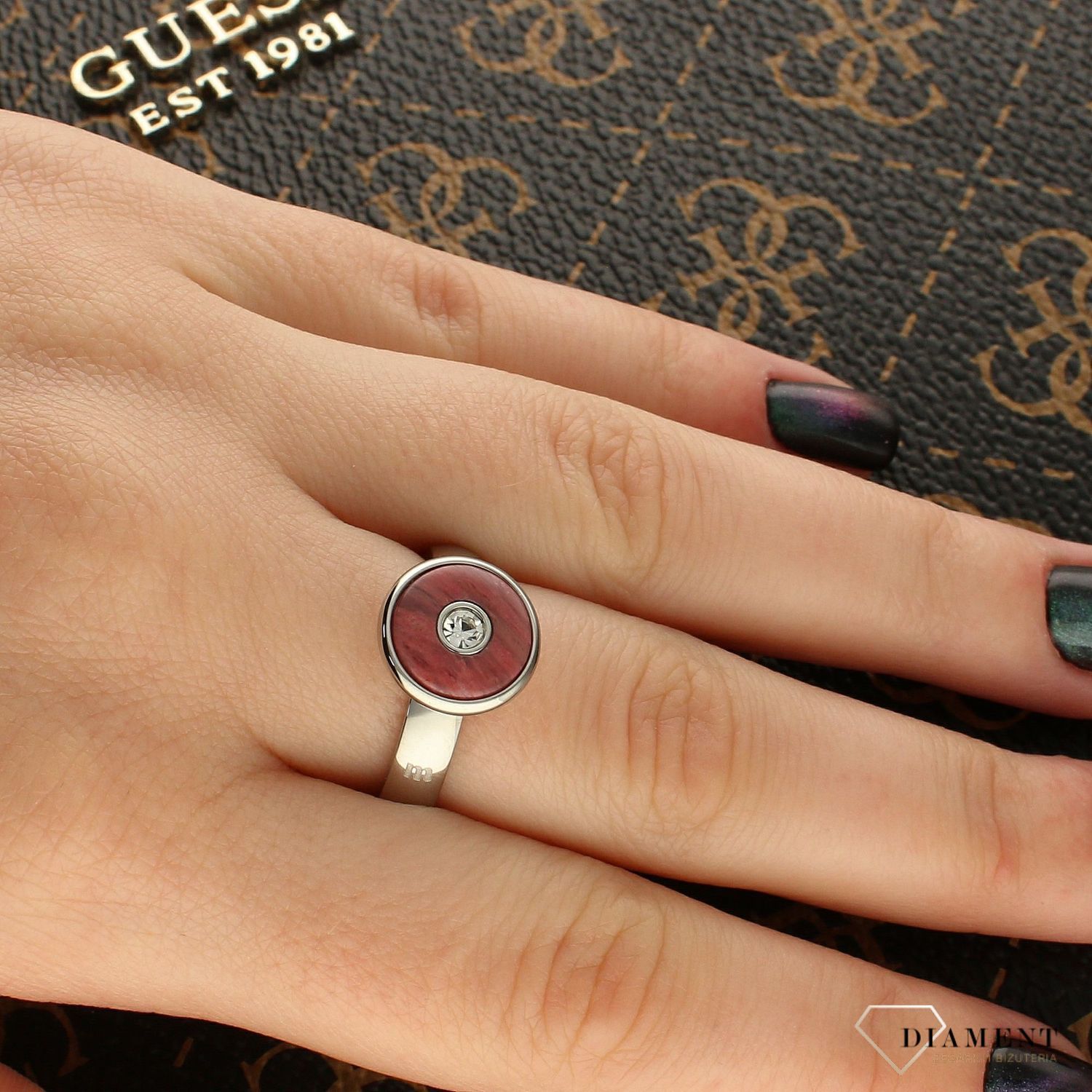 Pierścionek różowy z błyszczącą cyrkonią Melano 11 mm TM92SS12271 (1).jpg