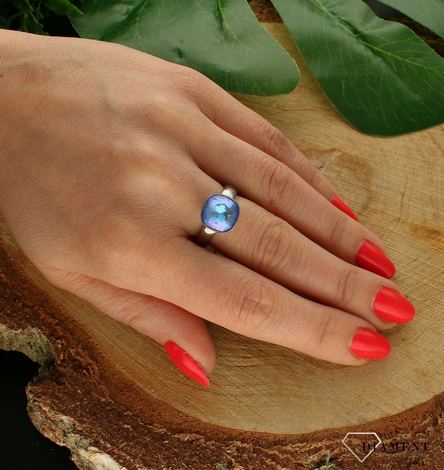 Pierścionek Melano Kwadratowy Charms Crystal Ocean Delight Melano 8 mm TMB5SS12324.jpg