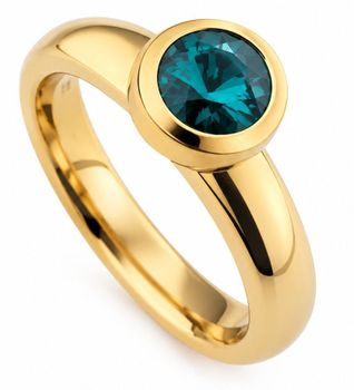 Pierścionek Pozłacany Melano Aqua Bohemica Charms Melano 6 mm TMB8GD06349.jpg