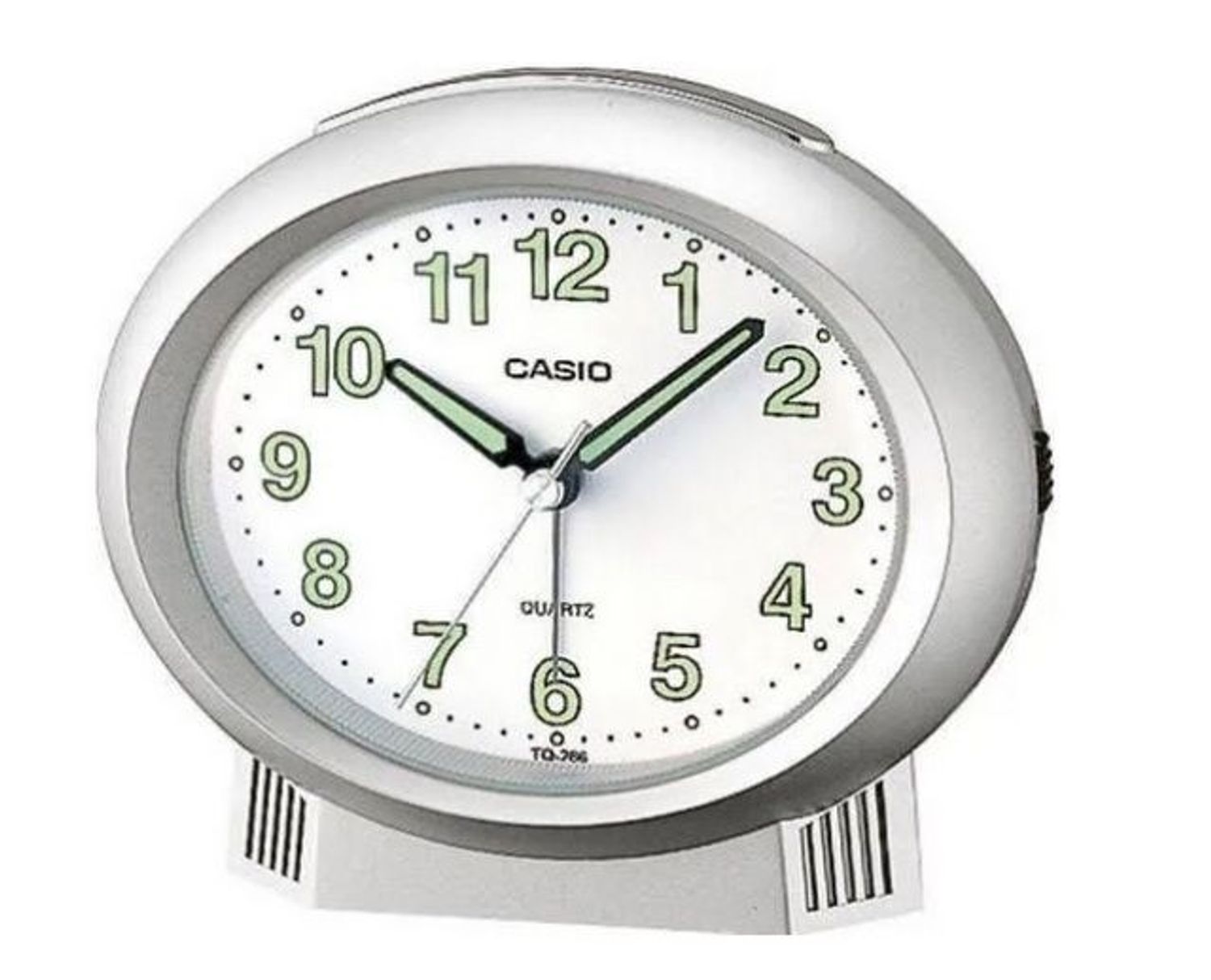 Budzik na baterię CASIO srebrny TQ-266-8EF.jpg