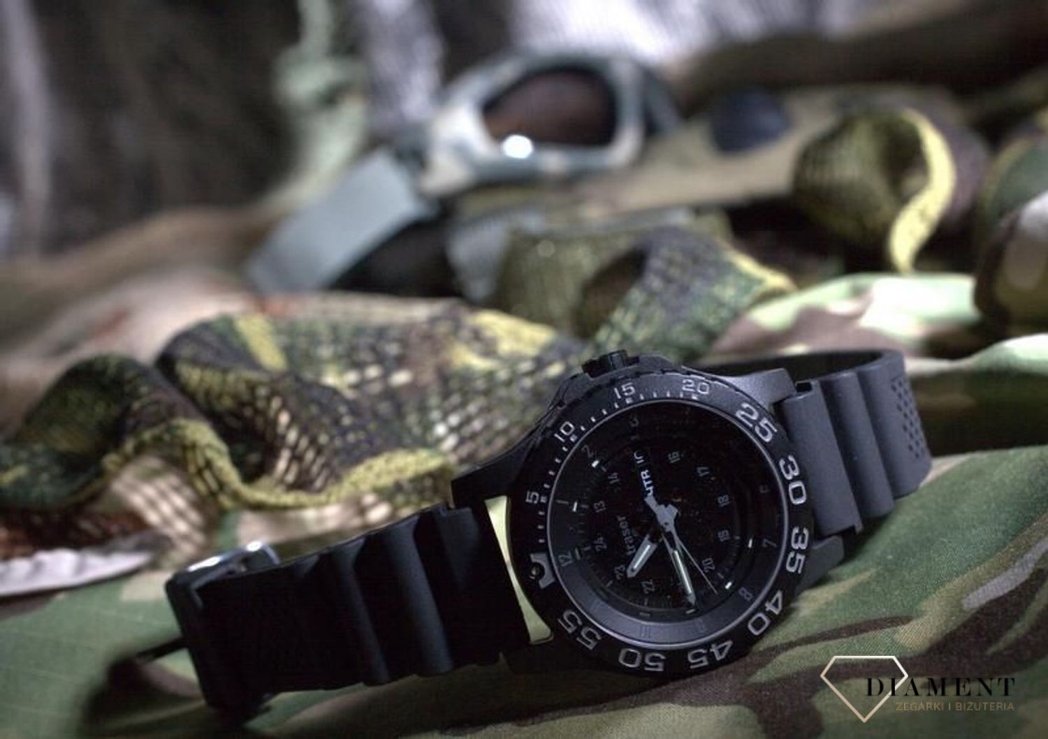 Zegarek męski z szwajcarskim mechanizmem Ronda 517. Zegarek na kauczukowym pasku, z wyraźną, podświetlaną tarczą za pomocą trytu. Dokładność chodu (2).jpg