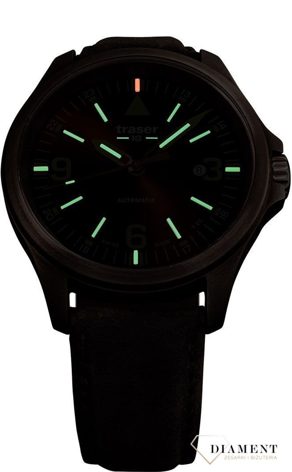 Solidny i wytrzymały zegarek męski z kopertą wykonaną z brązu. Zegarek męski na skórzanym brązowym pasku. Idealny pomysł na prezent (2).jpg