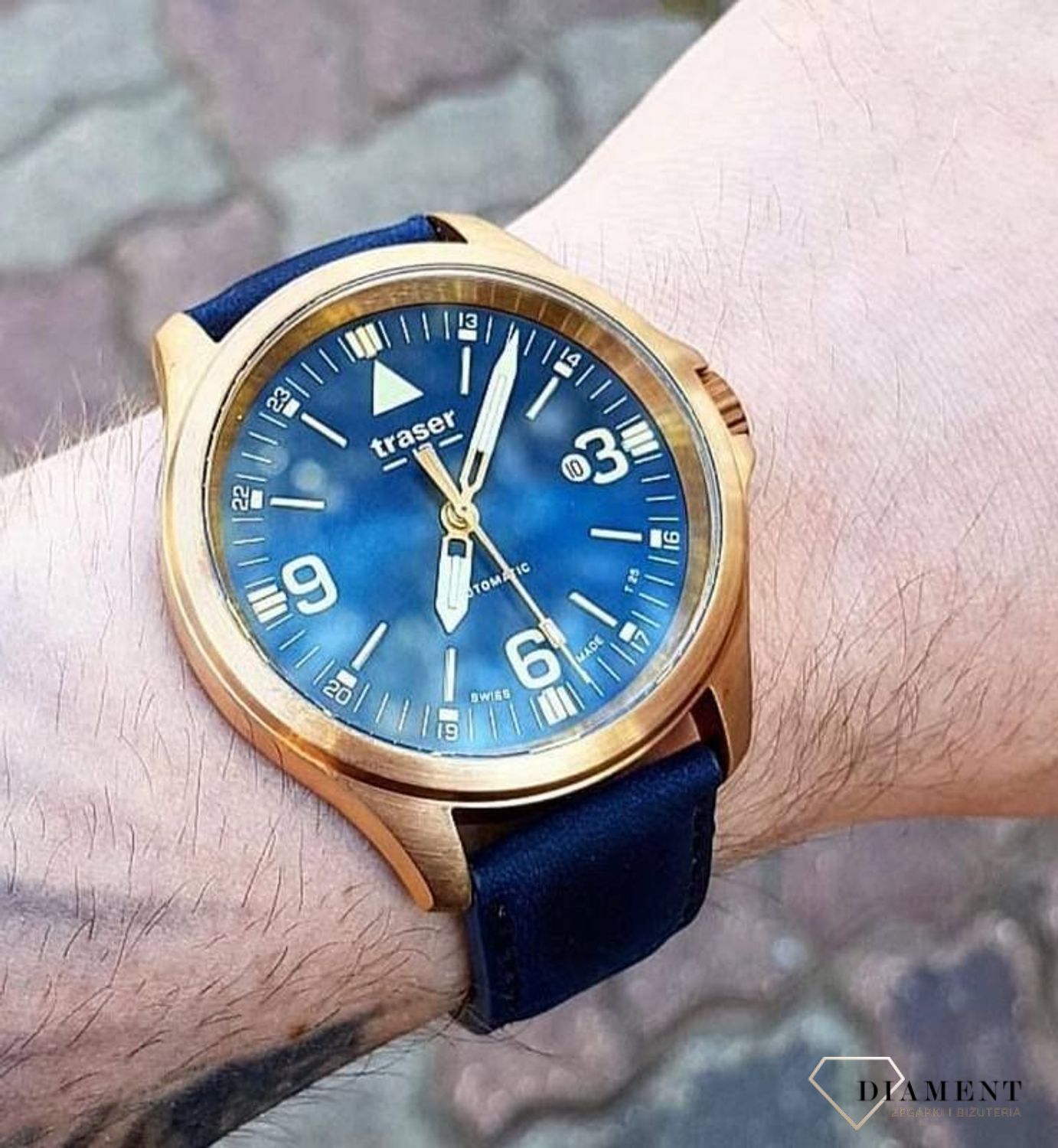 Zegarek męski Traser P67 Officer Pro Automatic Bronze Blue TS-108074 (2).jpg