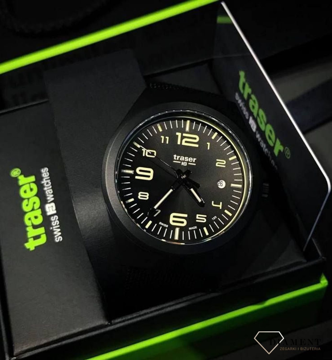 Zegarek męski z utrzymaną elegancją, szafirowym szkłem z wewnętrznym antyrefleksem. Zegarek męski na pasku tekstylnym typu NATO (2).jpg