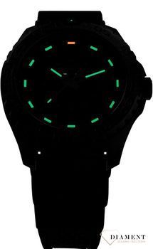 Zegarek męski na solidnym, męskim pasku kauczukowym w kolorze czarnym. Czytelna i wyraźna tarcza. Zapraszamy na www.sklep-diament (1).jpg