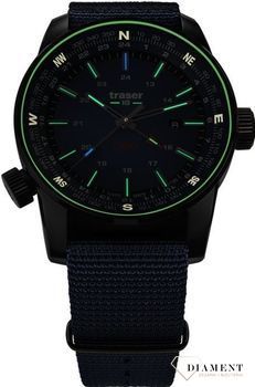 Zegarek męski w modnym niebieskim kolorze na solidnym i wytrzymałym pasku tekstylnym typu NATO. Zegarek męski to idealny pomysł na prezent (2).jpg