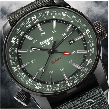 Zegarek męski w zielonym kolorze to świetny pomysł na prezent dla mężczyzny. Zegarek z rurkami trytu, ułatwiającymi odczytywanie czasu w różnych warunkach (1).jpg