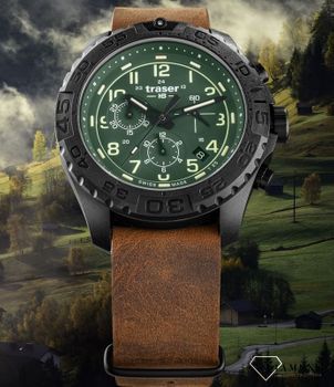 Zegarek męski Traser P96 Outdoor Pioneer Evolution Chrono Petrol TS-109047 (3).jpg