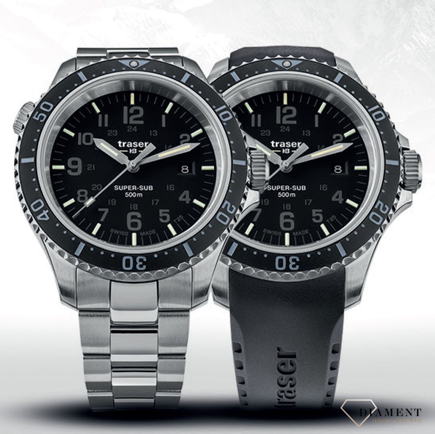 Zegarek męski  Traser TS-109376 P67 SuperSub Black Special Set (5).jpg