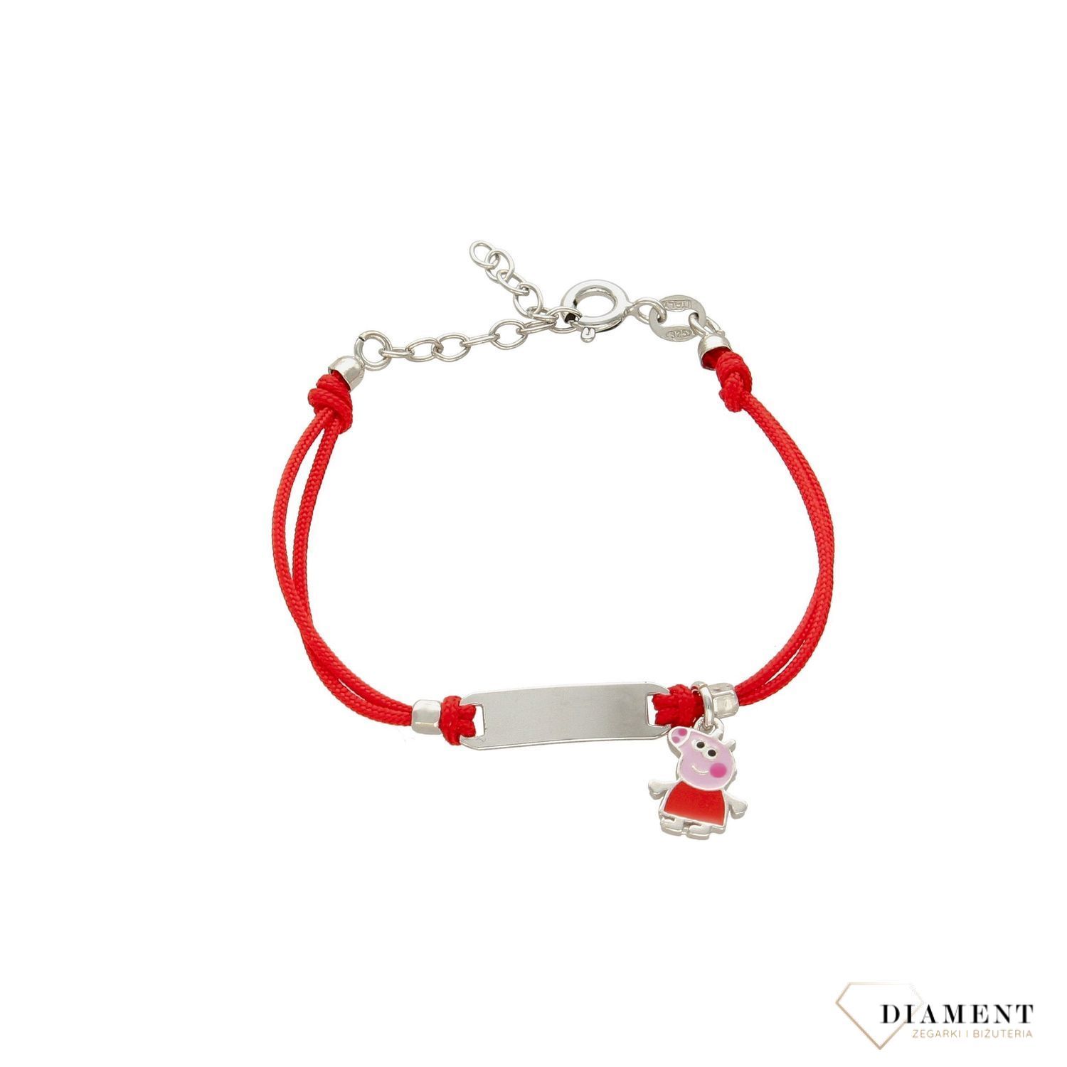 bransoletka sredrna ze Świnką Peppą.jpg