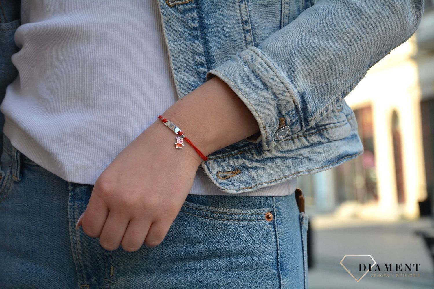 bransoletka sredrna ze Świnką Peppą.jpg