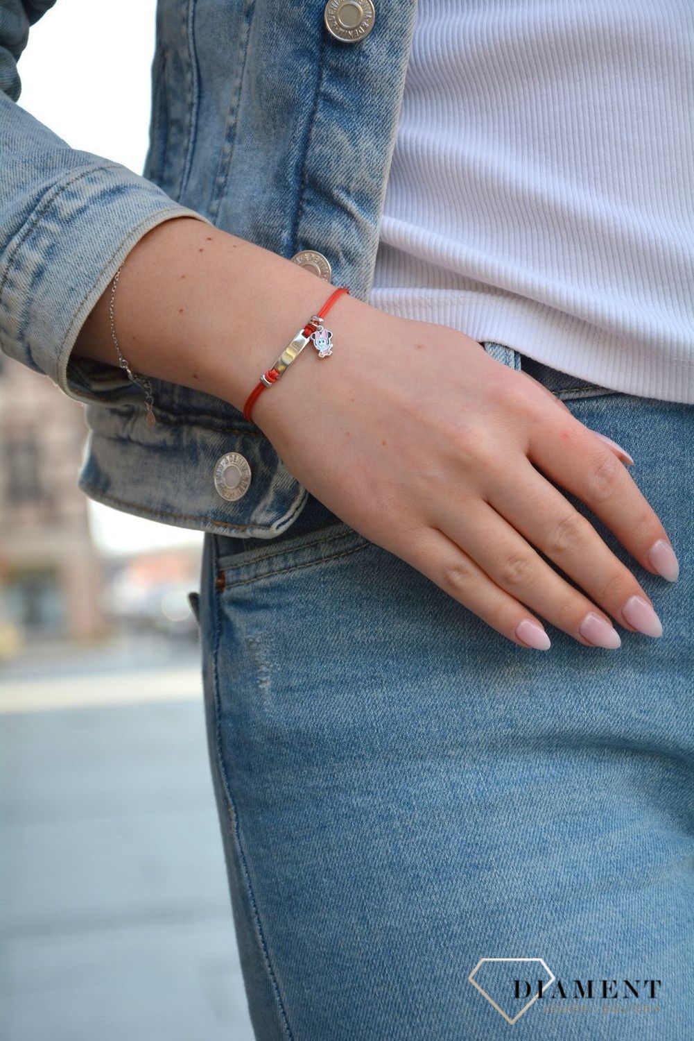 Bransoletka srebrna dla dziewczynki z Myszka Minniev.jpg