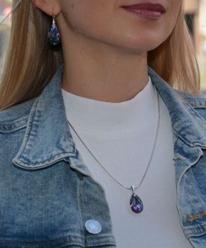 Kolczyki srebrne Swarovski damskie   ✓Kolczyki kryształ ✓ Srebrne kolczyki w sklepie zegarki-diament.pl✓ b (2).JPG