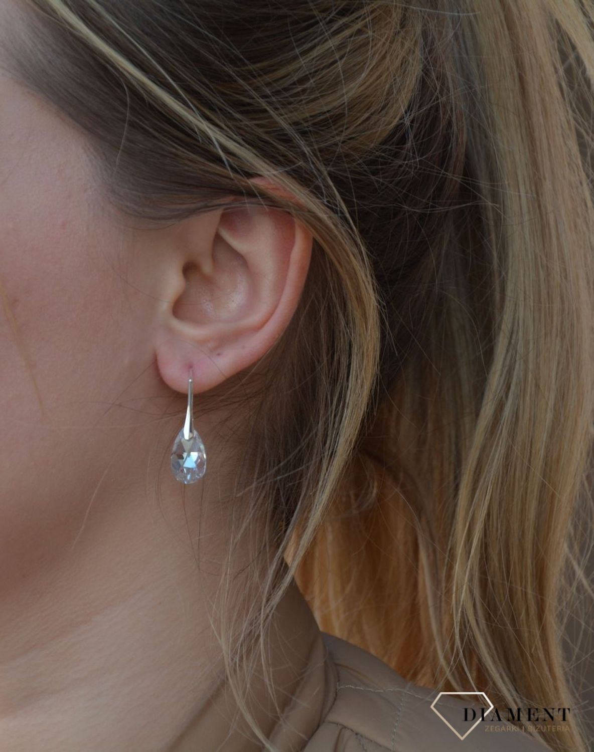 Kolczyki swarovski element szare.jpg